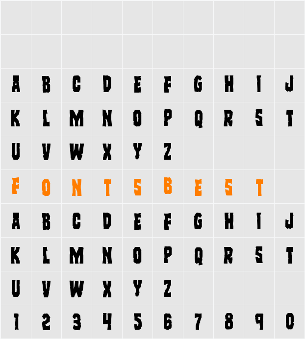 Freakfinder Staggered Character Map