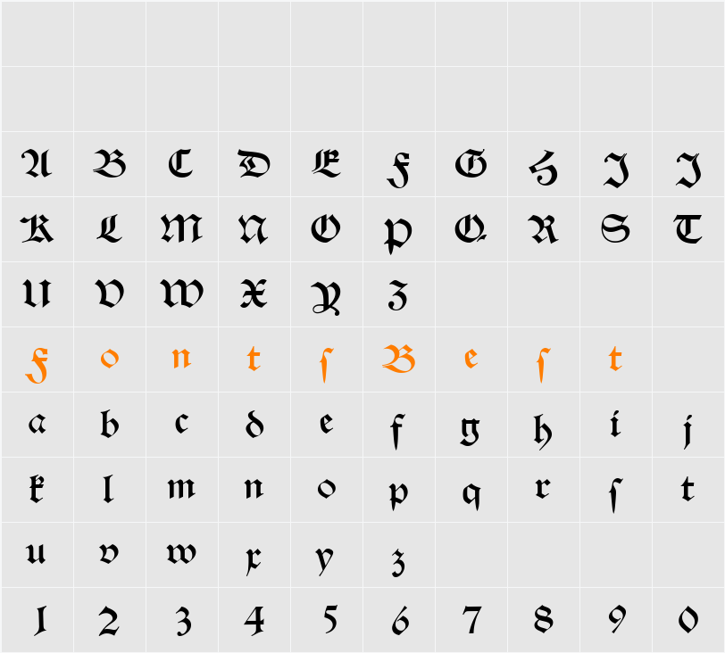 HelenaBecker Character Map
