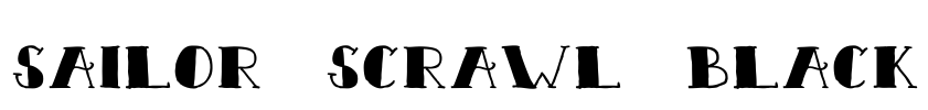 Sailor Scrawl Black Font Image
