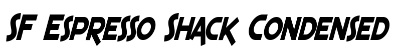 SF Espresso Shack Condensed Font Image