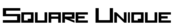 Square Unique Font Image