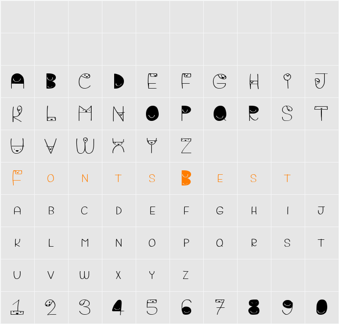 bigattino Character Map
