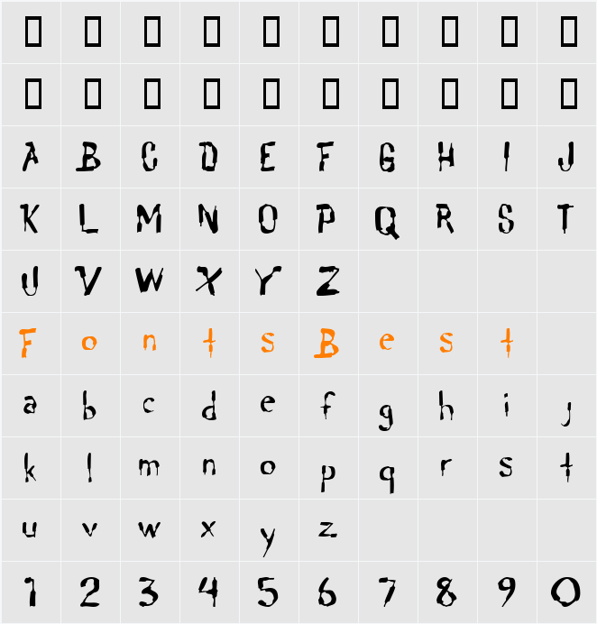 Lochen Character Map