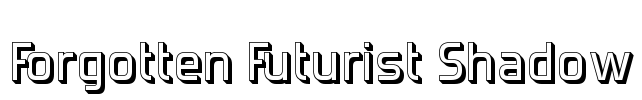 Forgotten Futurist Shadow Font Image