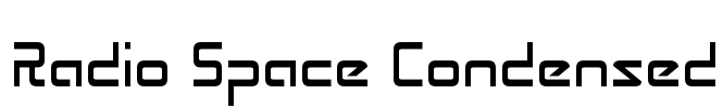 Radio Space Condensed Font Image