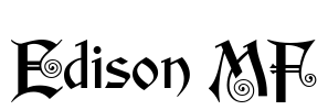Edison MF Font Image