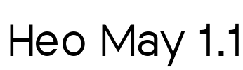 Heo May 1.1 Font Image