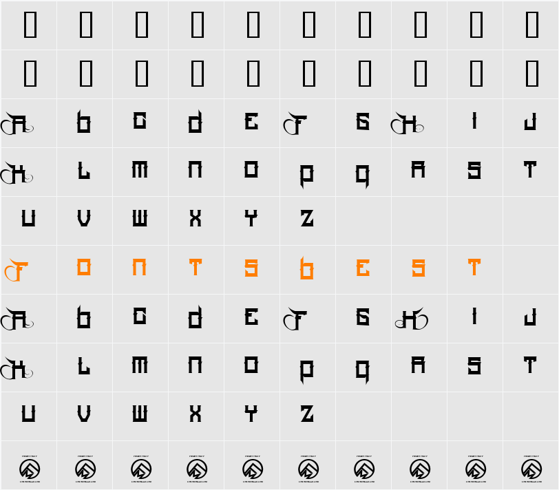 Hood Rich Character Map