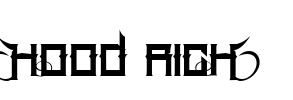 Hood Rich Font Image