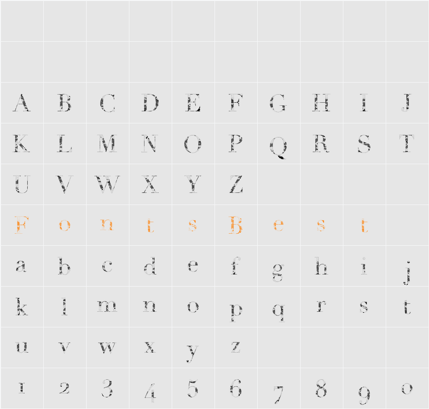 Snake Character Map