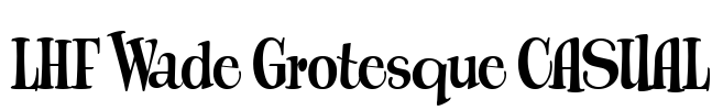 LHF Wade Grotesque CASUAL Font Image