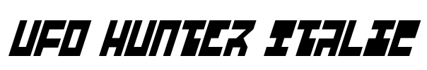 UFO Hunter Italic