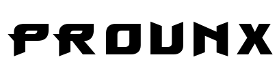 ProunX Font Image