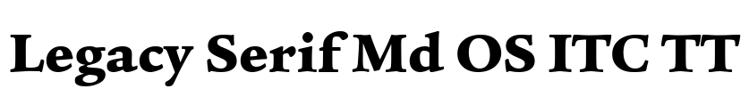 Legacy Serif Md OS ITC TT Font Image