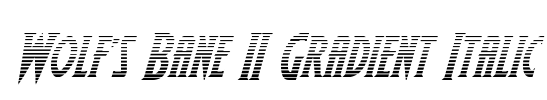 Wolf's Bane II Gradient Italic