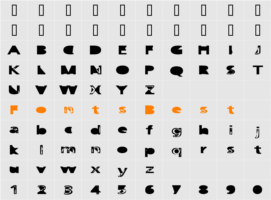 FruitbasketUpset Character Map