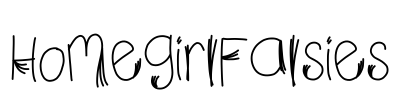 HomegirlFalsies Font Image