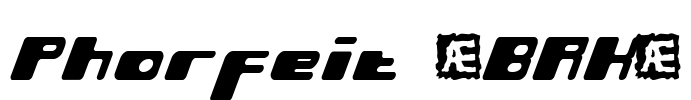 Phorfeit (BRK) Font Image