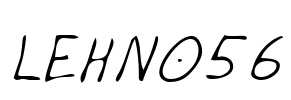 LEHN056 Font Image