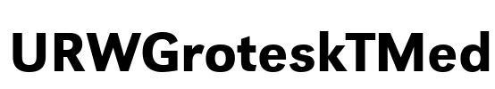 URWGroteskTMed Font Image