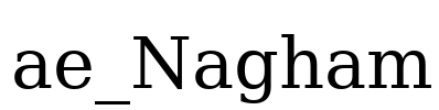 ae_Nagham Font Image