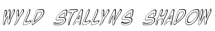 Wyld Stallyns Shadow Font Image