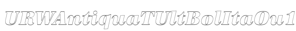 URWAntiquaTUltBolItaOu1