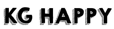 KG HAPPY Font Image