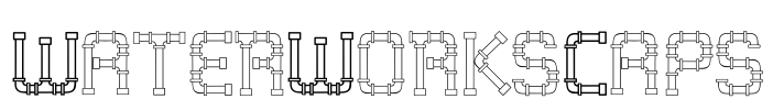 WaterWorksCaps Font Image