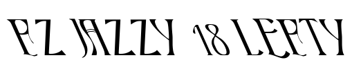 FZ JAZZY 18 LEFTY Font Image