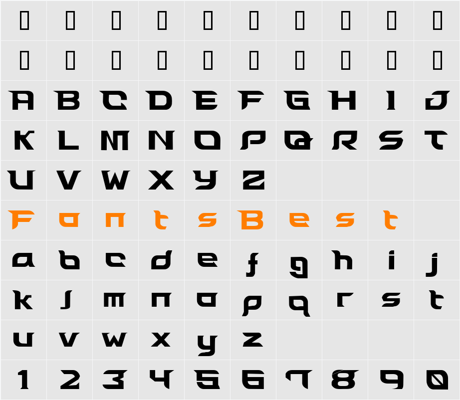 LEAF Character Map