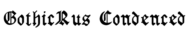 GothicRus Condenced