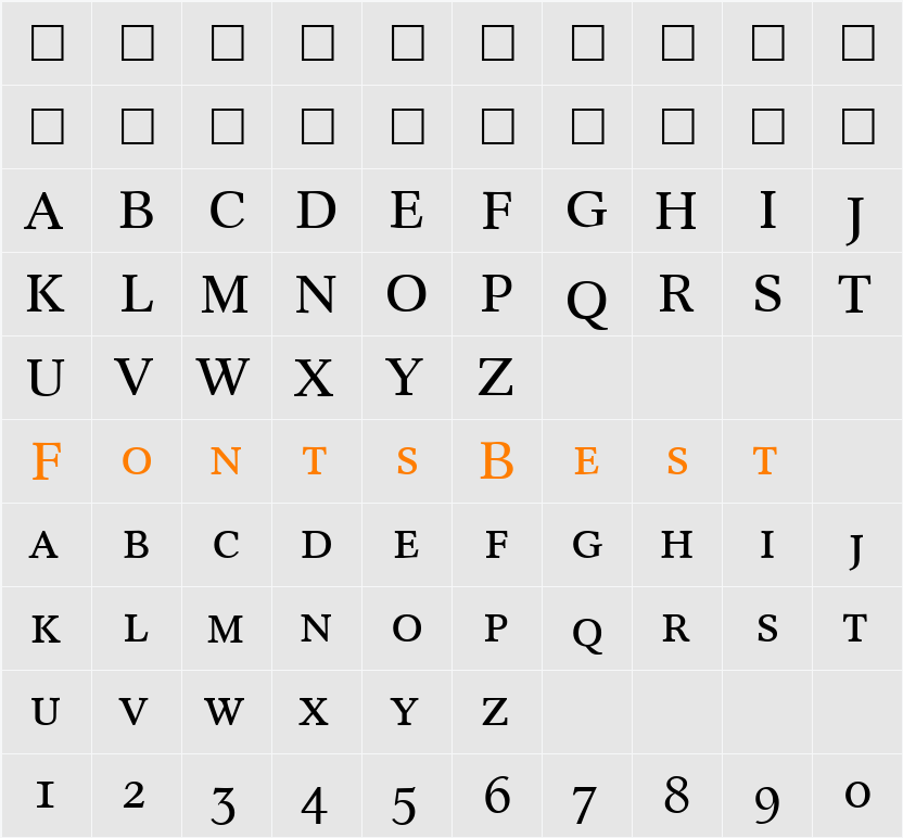 ConceptSmc Character Map