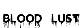 Blood Lust Font Image
