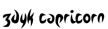 Zdyk Capricorn Font Image