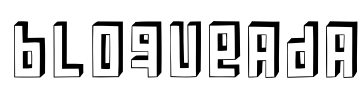 Bloqueada Font Image