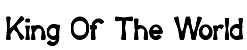 King Of The World Font Image