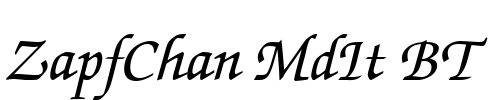 ZapfChan MdIt BT Font Image