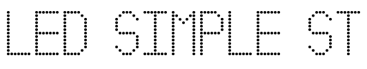 Led Simple St Font Image