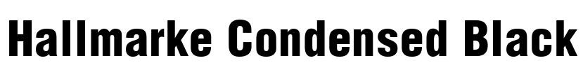 Hallmarke Condensed Black Font Image