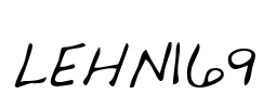 LEHN169 Font Image