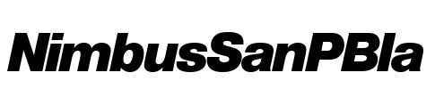 NimbusSanPBla Font Image