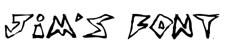 Jim’s Font Font Image
