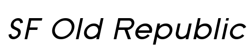 SF Old Republic Font Image