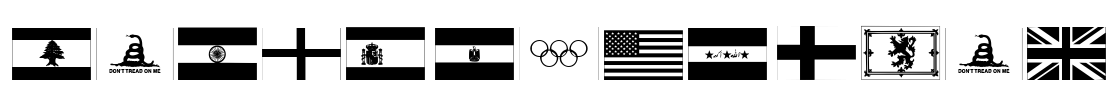 Raise Your Flag Font Image