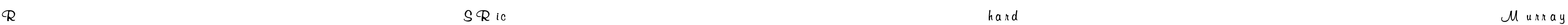 RSRichardMurray Font Image