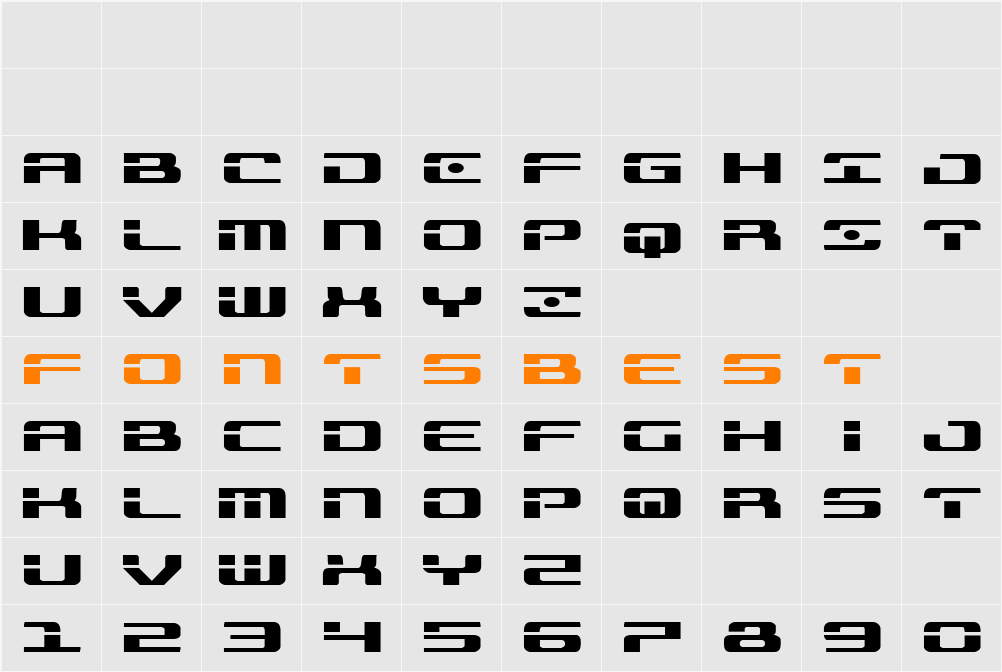 Troopers Expanded Character Map
