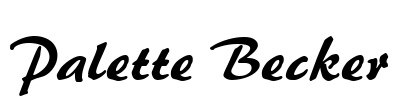 Palette Becker Font Image