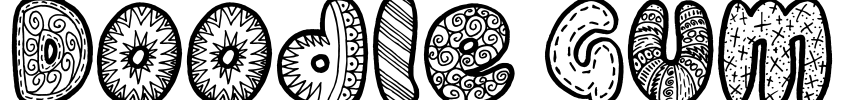 Doodle Gum Font Image