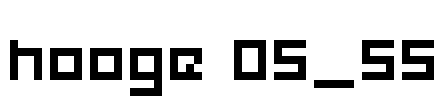 hooge 05_55 Font Image